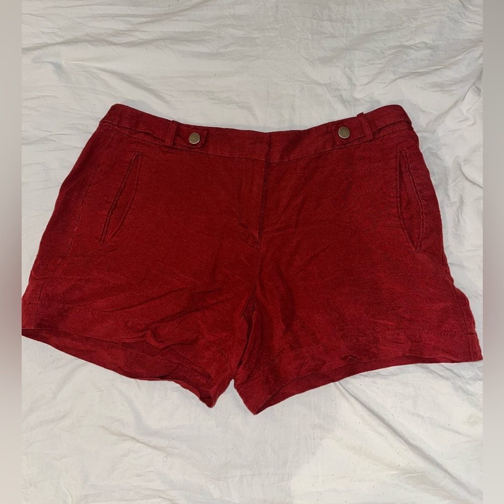 White House Black Market Rusted Orange Shorts- Size 8
